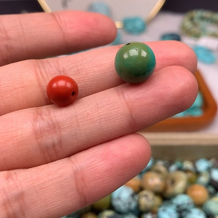 南红玛瑙未镶嵌圆珠