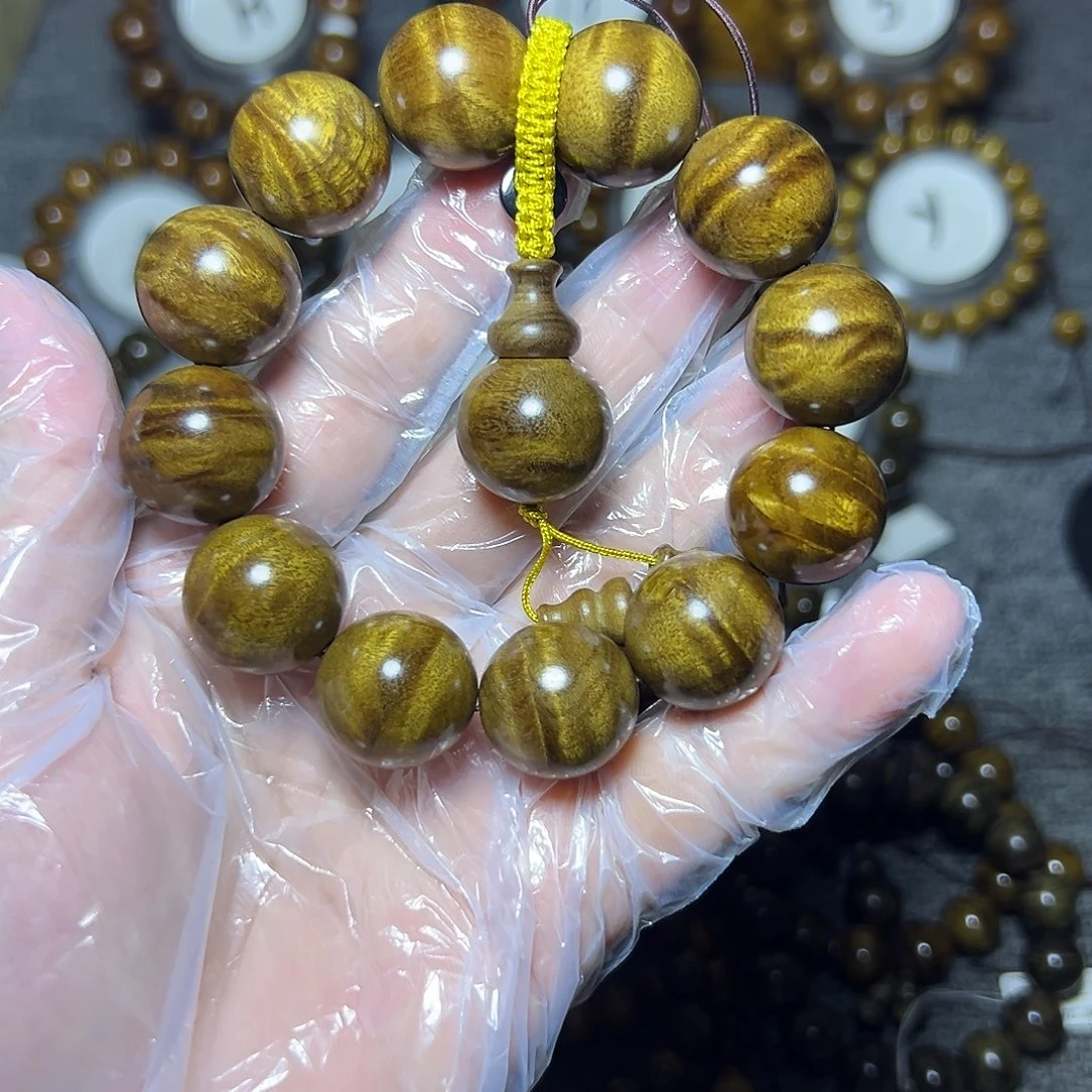 阴沉木手串/手链阴沉黄2.0