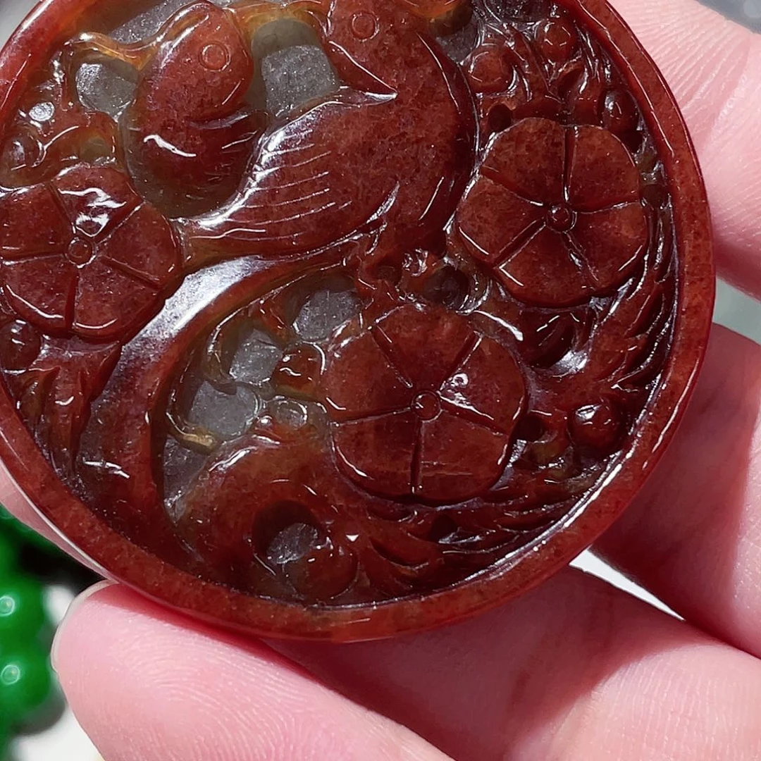 翡翠未镶嵌颈饰先鉴后发一物一证