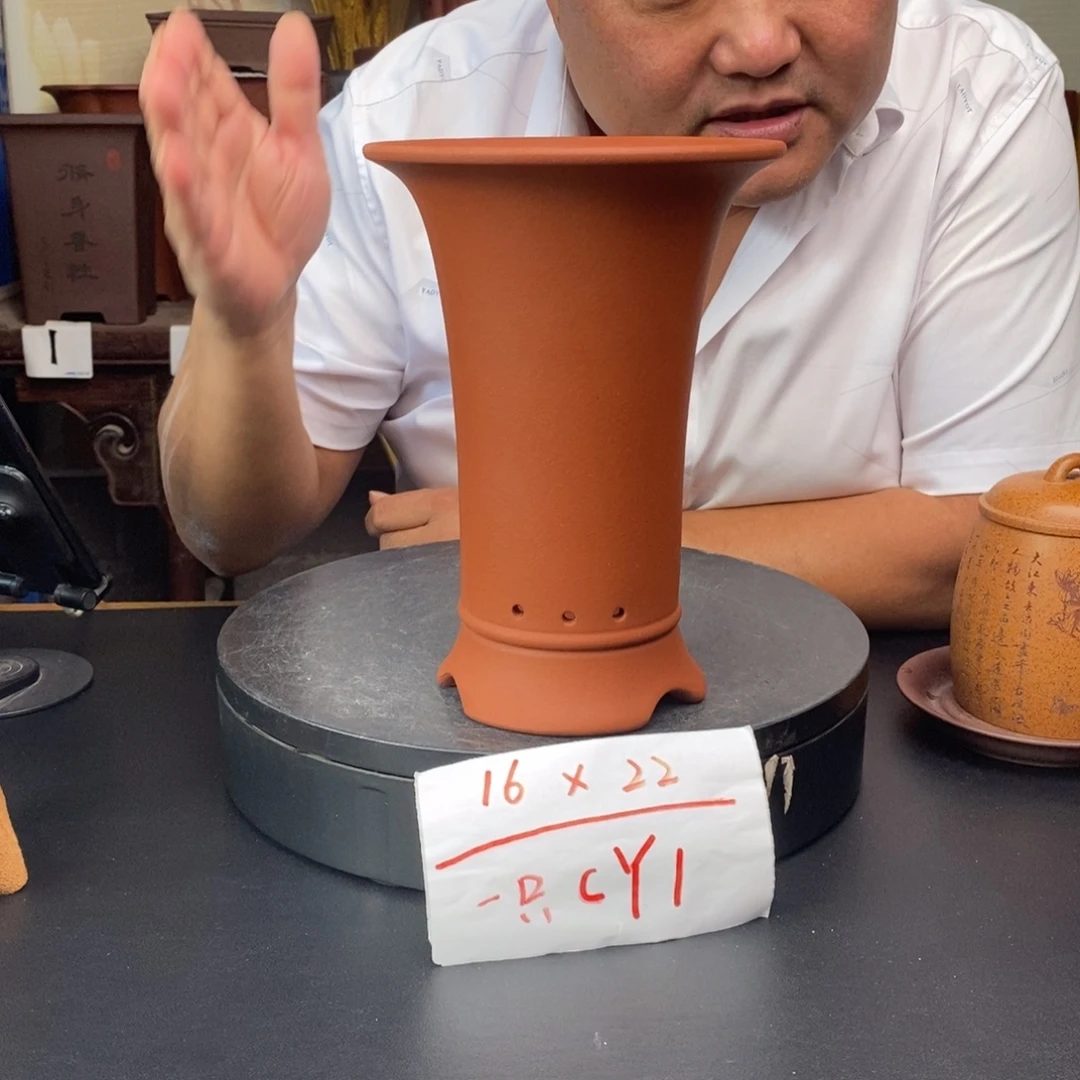 紫砂花盆货号一只CY1