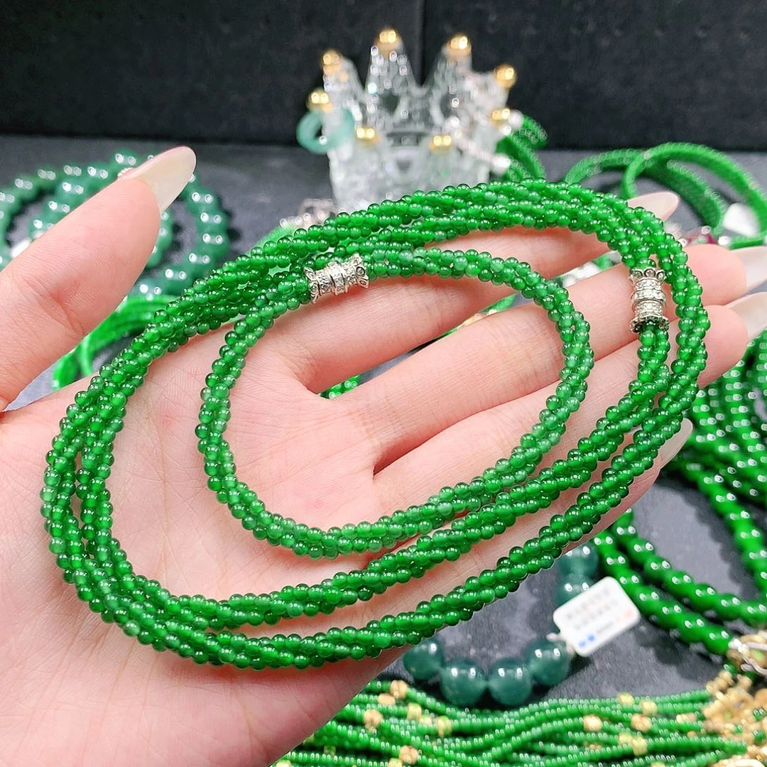 翡翠未镶嵌手链项链