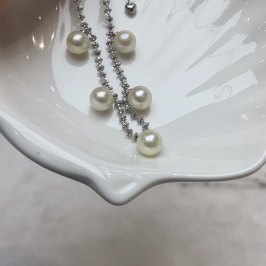 海水珍珠吊坠(不含链)银S925镶嵌