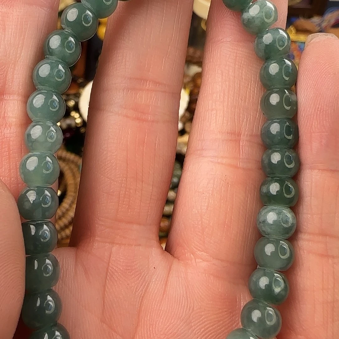 翡翠手链未镶嵌危料蓝