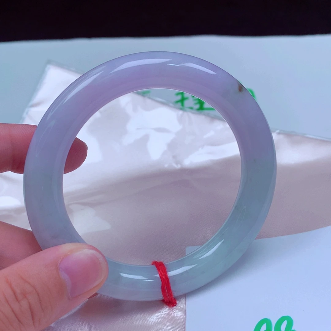 未镶嵌手镯翡翠缅甸天然A货翡翠手镯57.9圆条