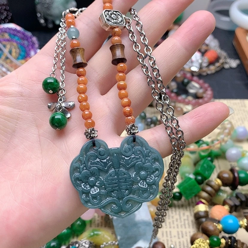 【闪购商品】翡翠未镶嵌颈饰