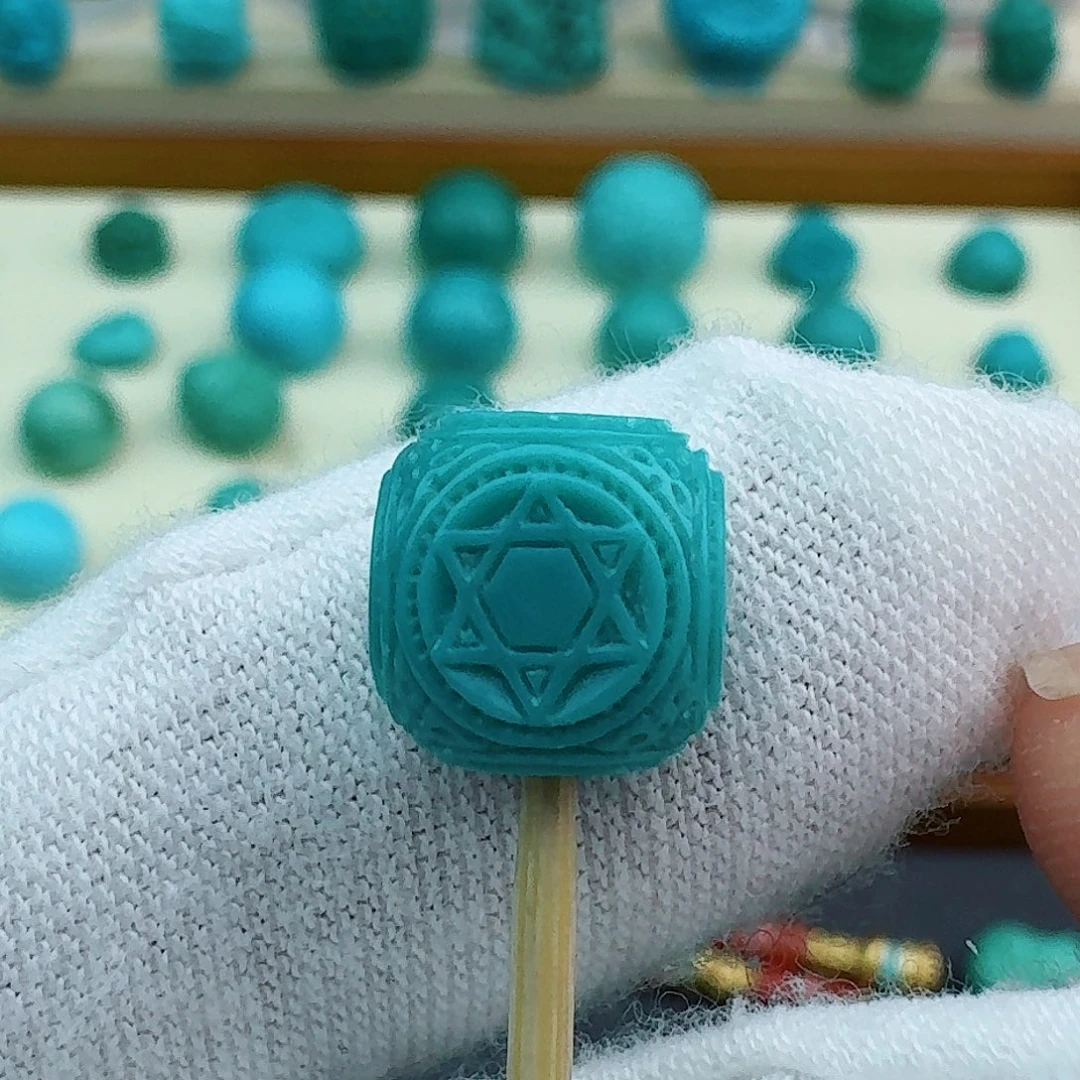 绿松石六方9.2未镶嵌