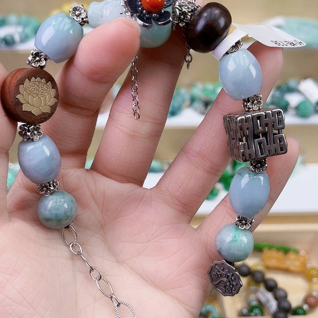 翡翠未镶嵌手链手链