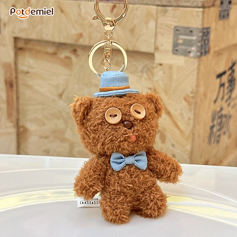 【现货】potdemiel蜂蜜罐环球正版小黄人绅士Tim熊毛绒挂件