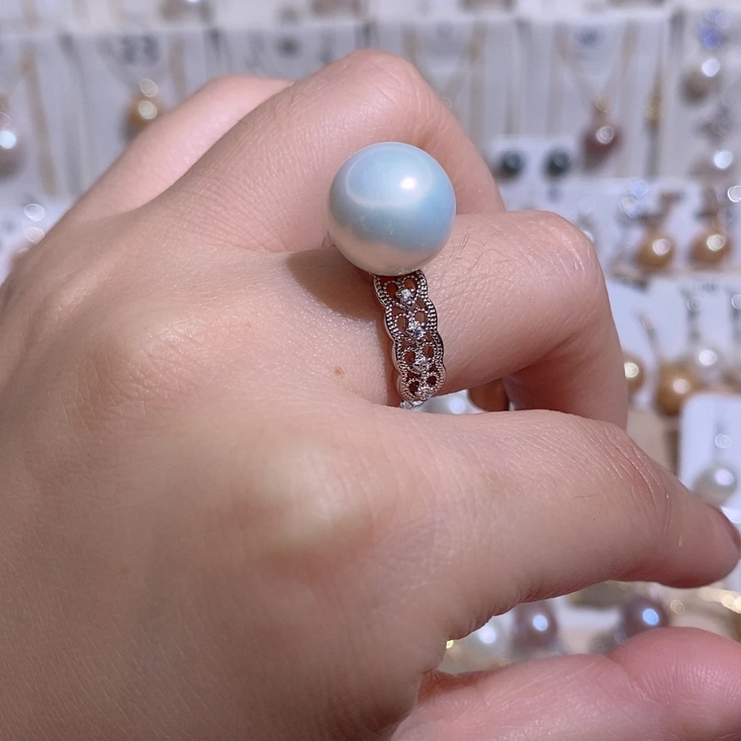 戒指未镶嵌淡水珍珠w