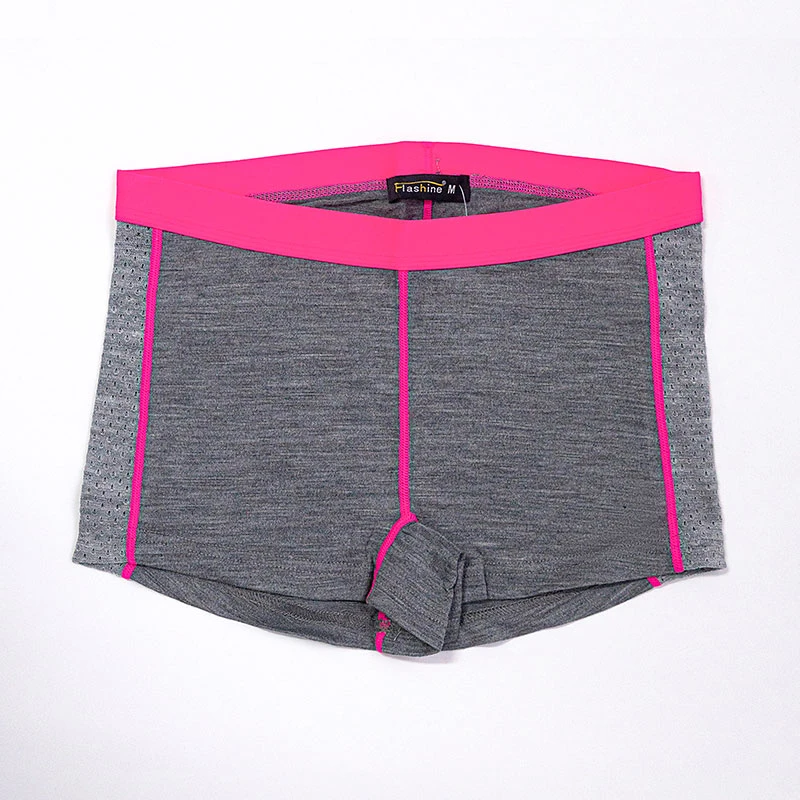 健身透气女士平角裤常规夏季弹力薄款女士内裤休闲运动瑜伽KX209