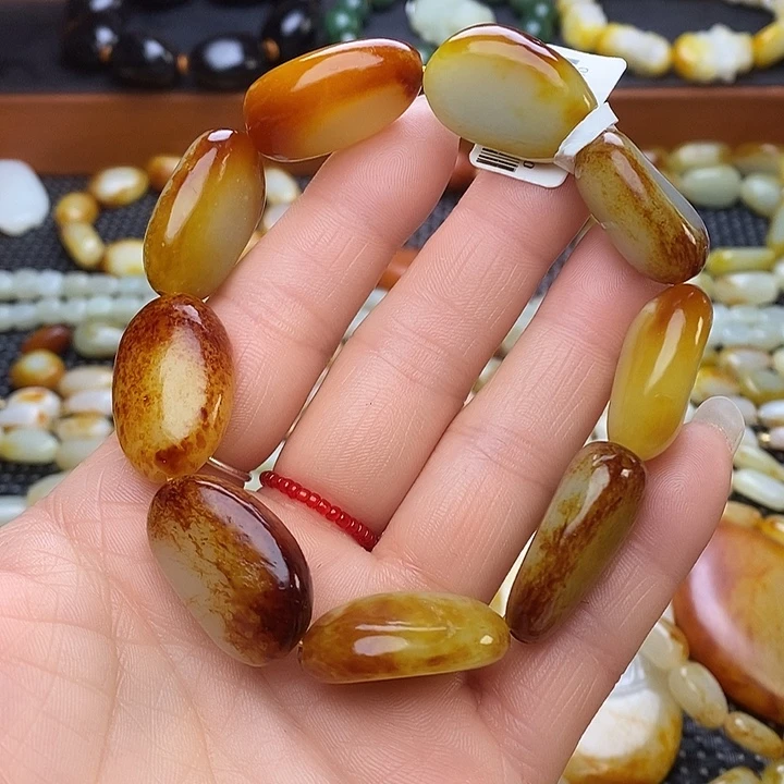 安***素和田玉未镶嵌手链