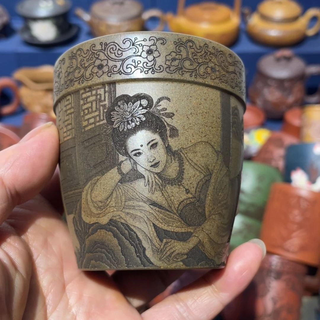 原矿紫砂手工主人杯