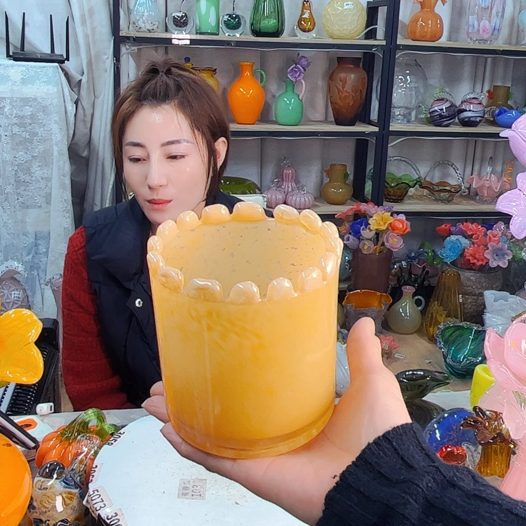 豆杯不完美福利家悦琉璃工艺品