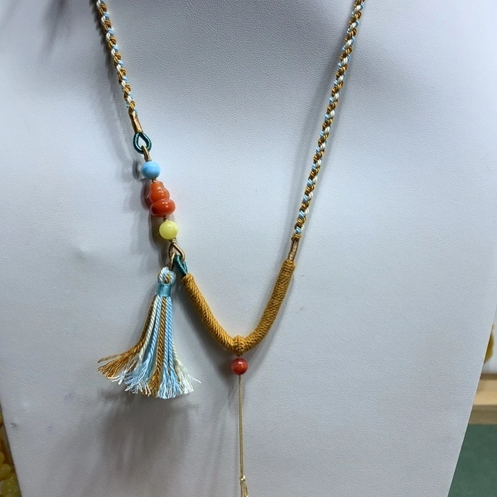 蜜蜡颈饰未镶嵌挂绳