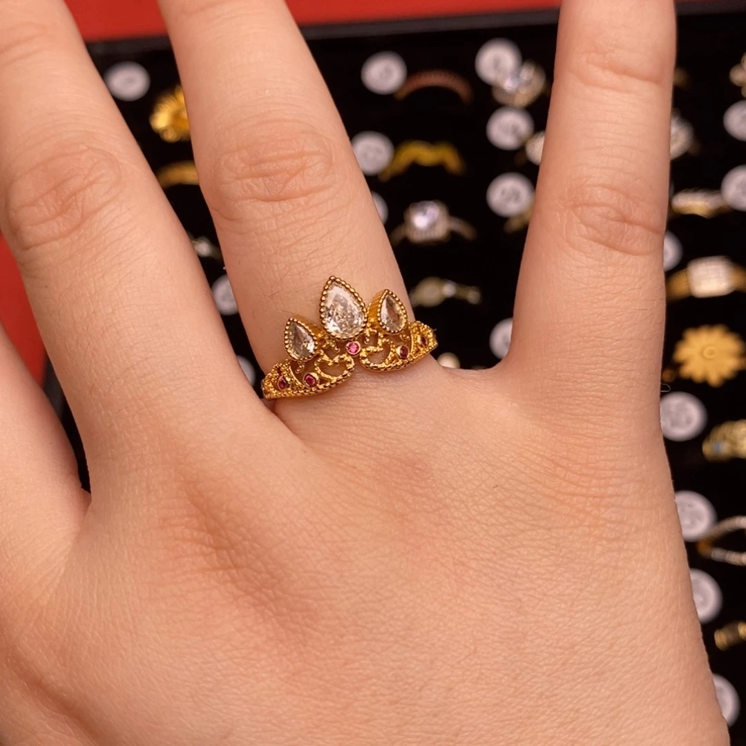 无铜合金开口可调节戒指