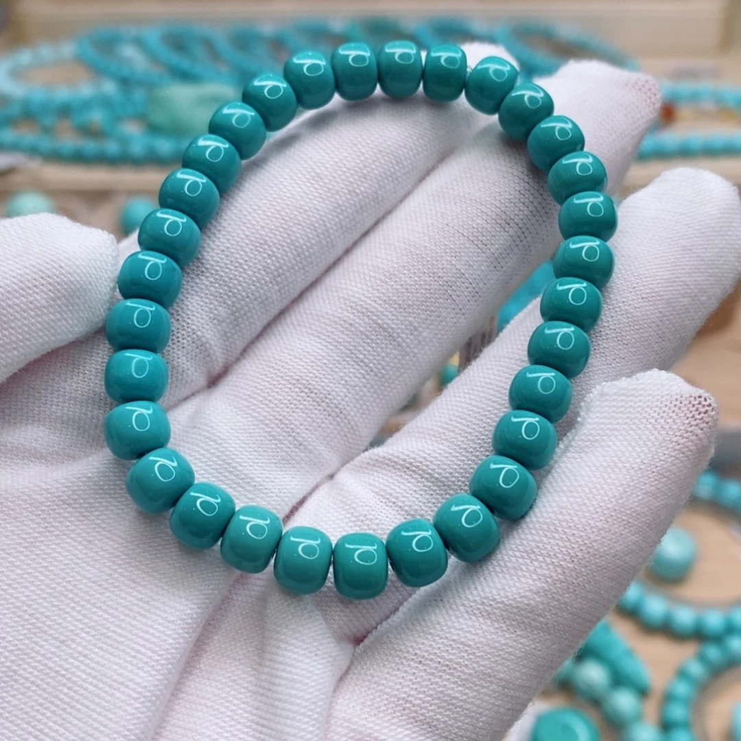 绿松石未镶嵌珠宝奇石6.5mm