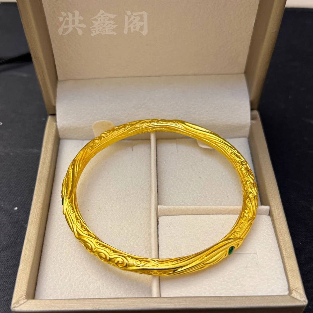 合金手镯 哪吒款祥云乾坤圈实心手镯百搭古法