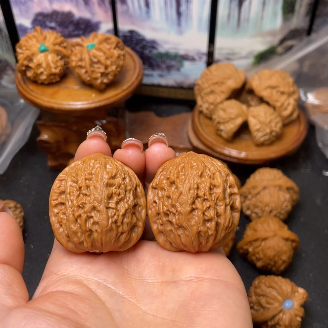 文玩核桃把件38铁锤