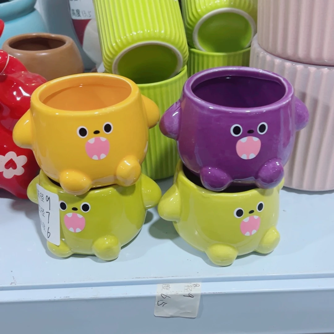 有孔，陶瓷花盆满10米包邮发货