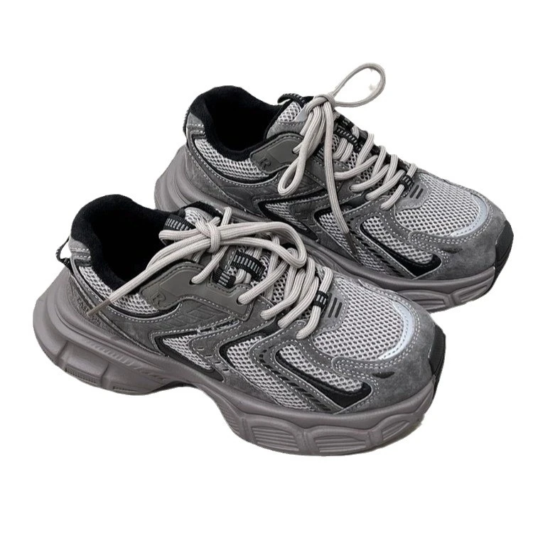 2025年春秋新款老爹鞋厚底女鞋ins学生慢跑鞋软底百搭运动休闲鞋