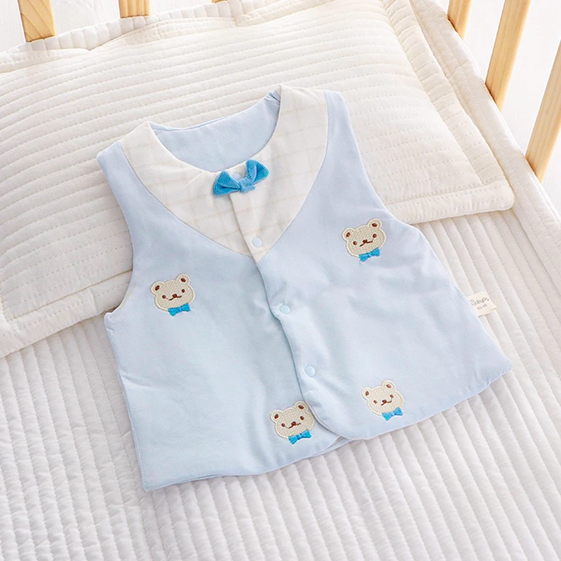 婴儿马甲春秋款2025新款宝宝小背心纯棉保暖6月外穿12婴幼儿洋气