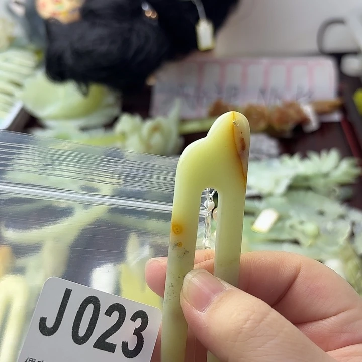 A***A蛇纹石玉合金发饰