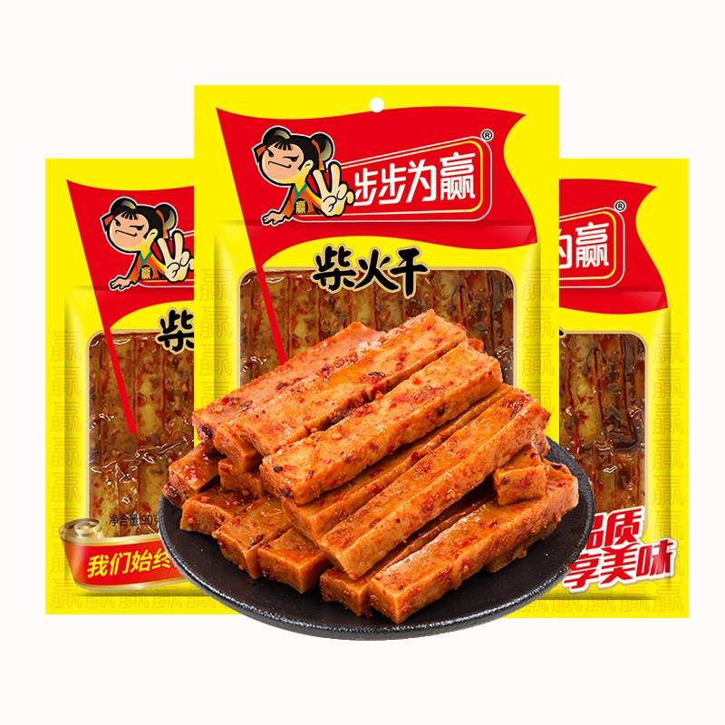 步步为赢柴火爆汁香干豆干小零食豆腐干香辣湖南特产休闲小零食
