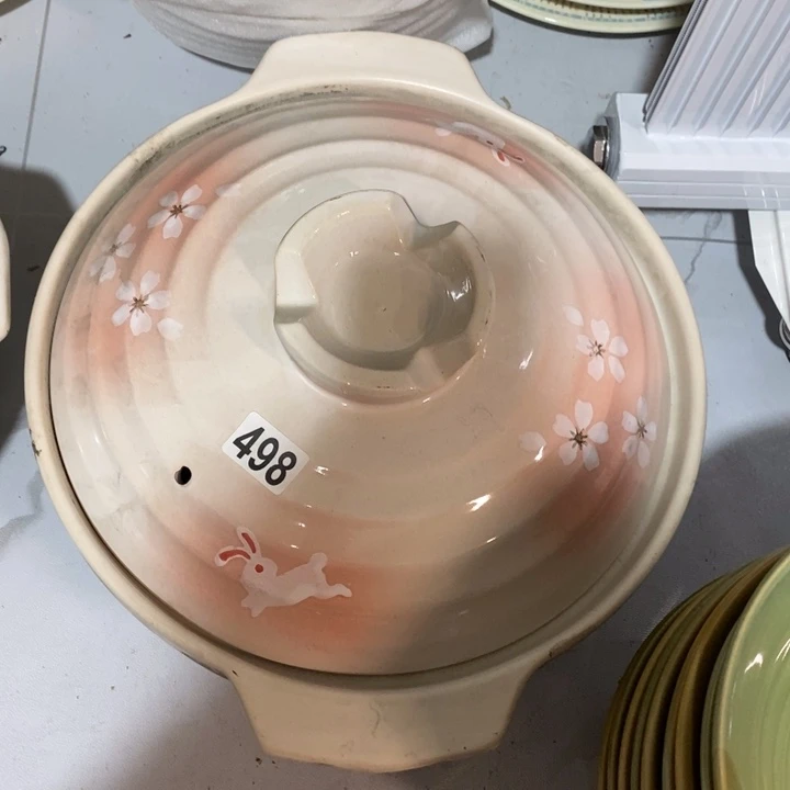 清***在瓷片磁州窑可干烧大砂锅口径30厘米