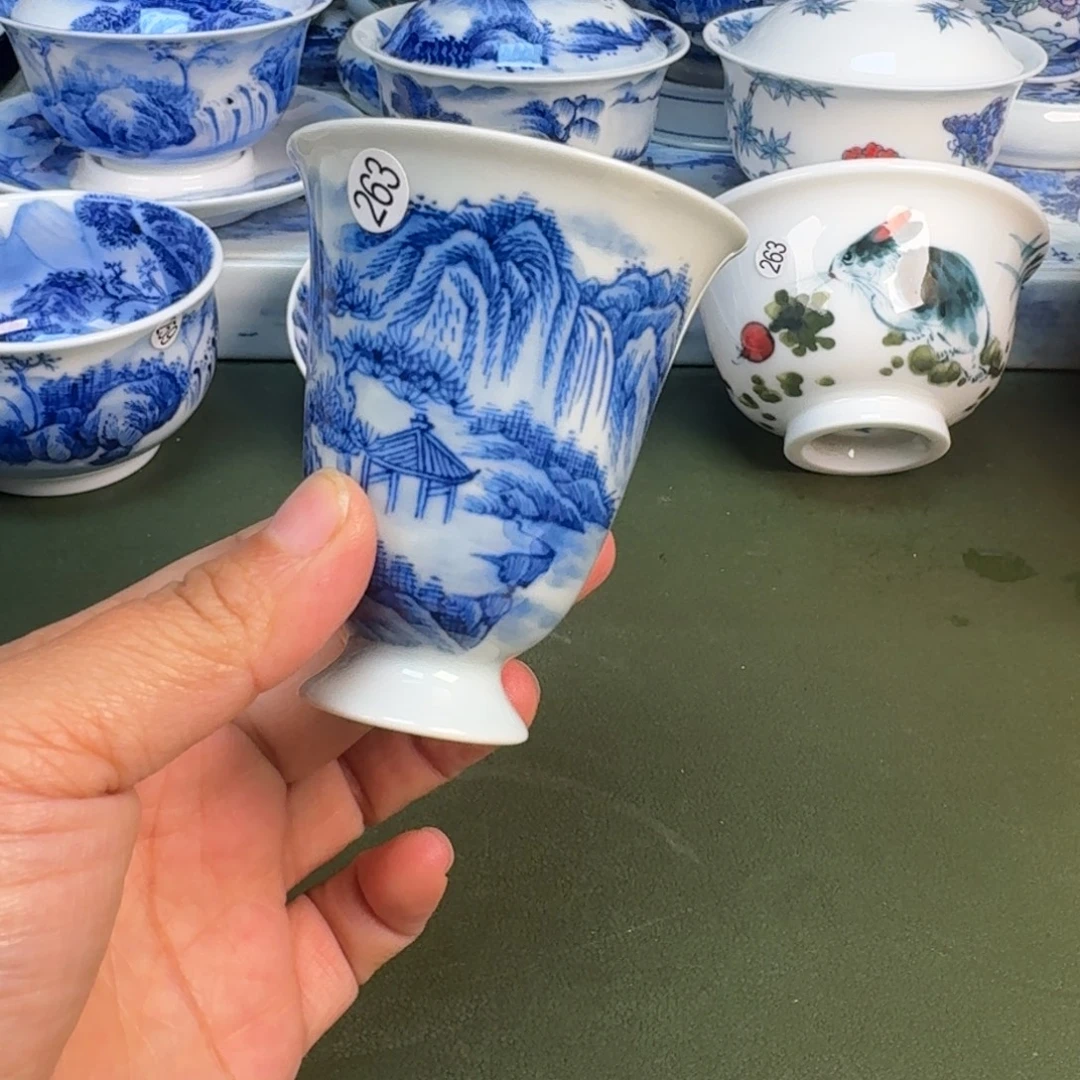 陶瓷景德镇纯手绘茶具圆圆263