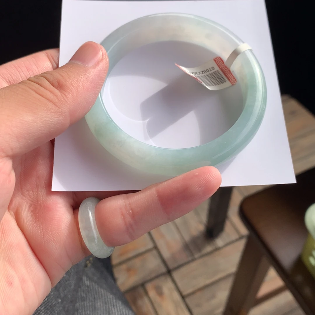 翡翠未镶嵌手镯8号56.8