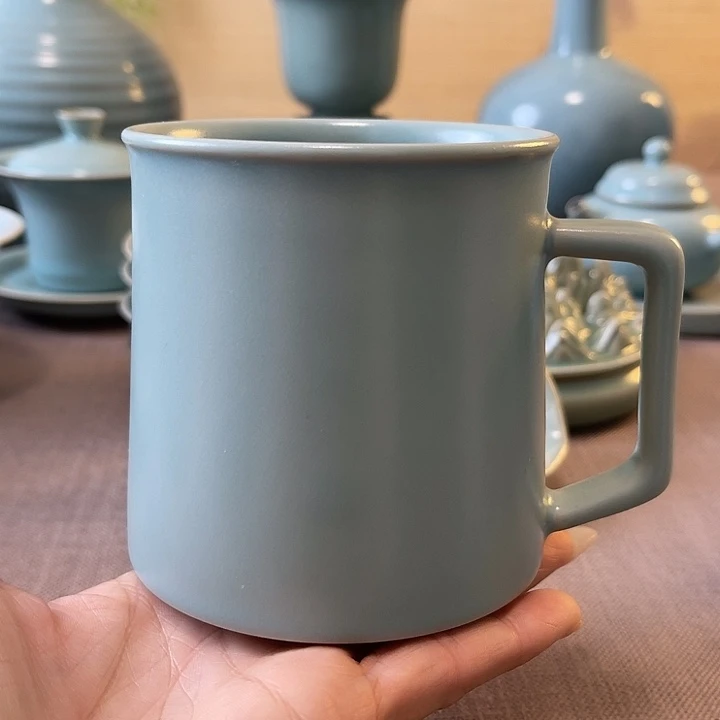 瓷片办公杯无纹一级