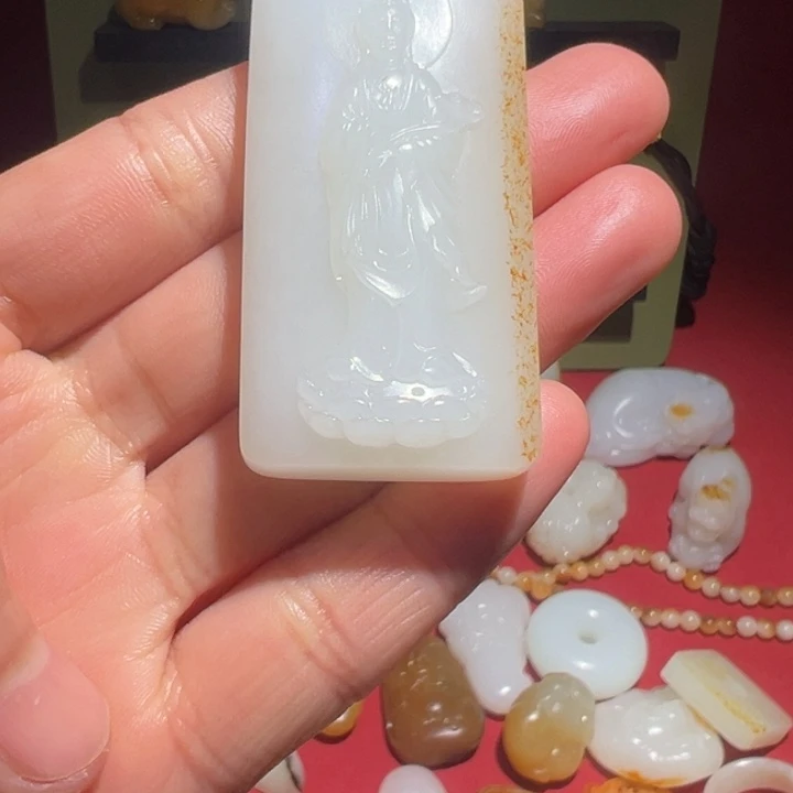 和田玉挂件未镶嵌松