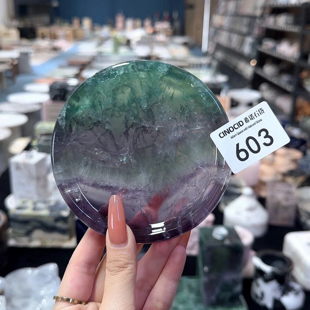 石材绿水晶小圆福利603