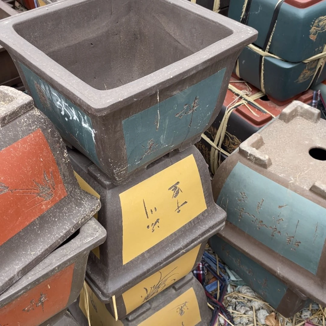 紫砂四方 36-24 俩支蓝