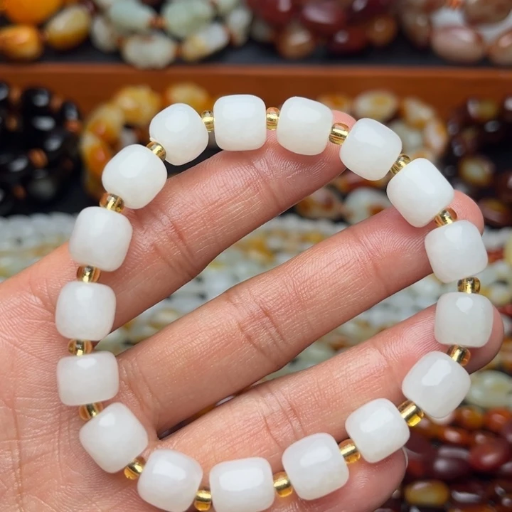 和田玉未镶嵌手链