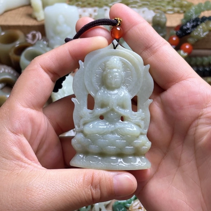 和田玉未镶嵌颈饰