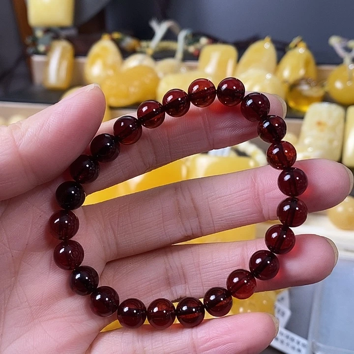 琥珀未镶嵌裸石单圈