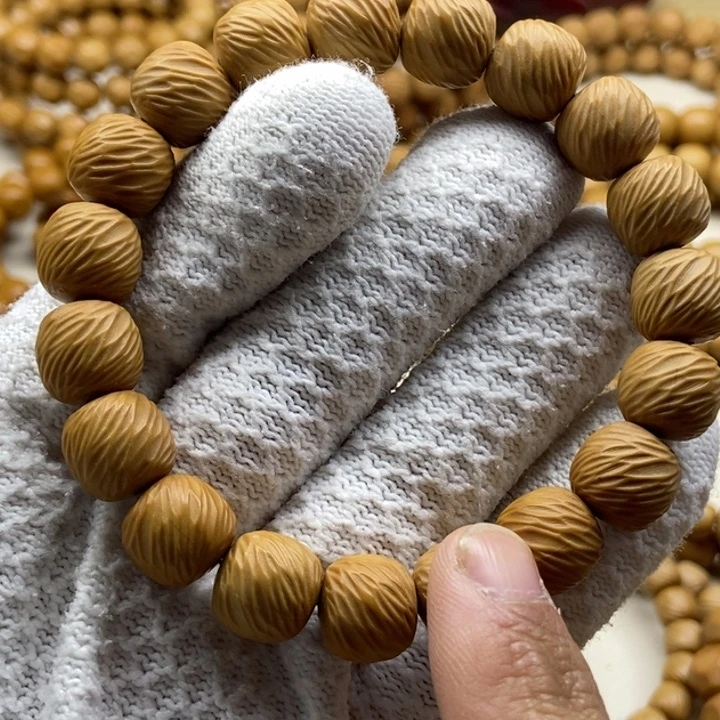 猴头核桃手串微**行云锦12➕微暇