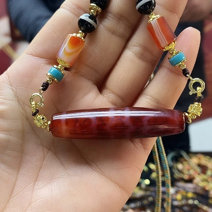 玛瑙/玉髓合金颈饰