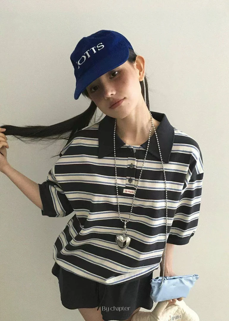 ben东大门甜酷条纹Polo（20）