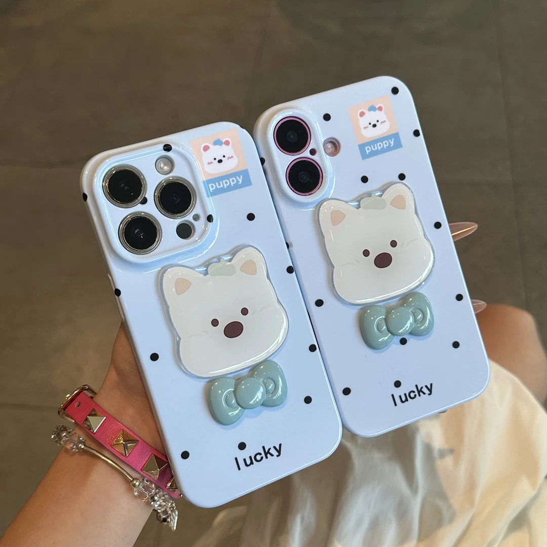 BANCA波点西高地贴件适用苹果17/16手机壳华为P70oppo小米15vivo