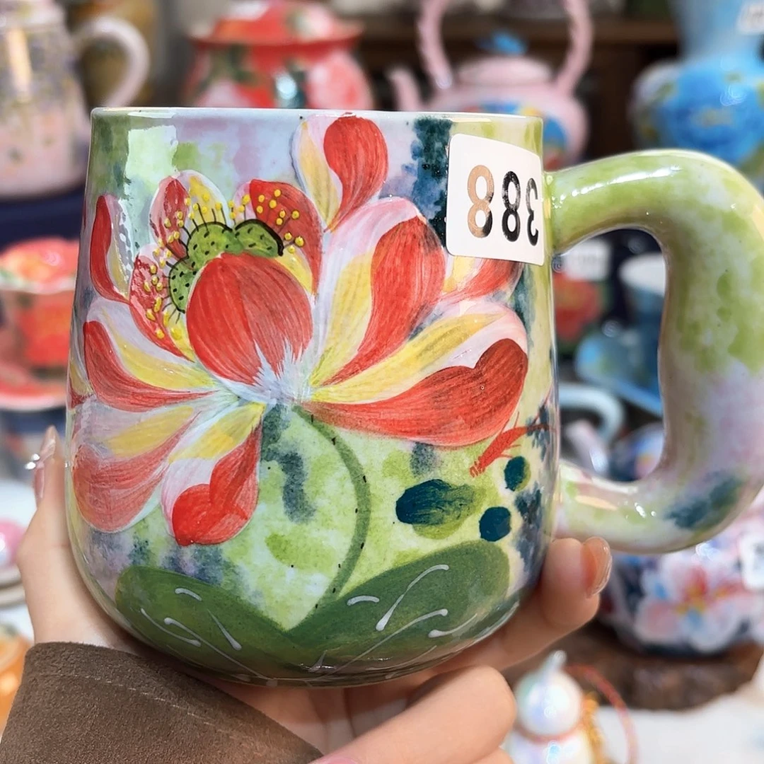 景德镇手绘高温釉下彩陶瓷茶具