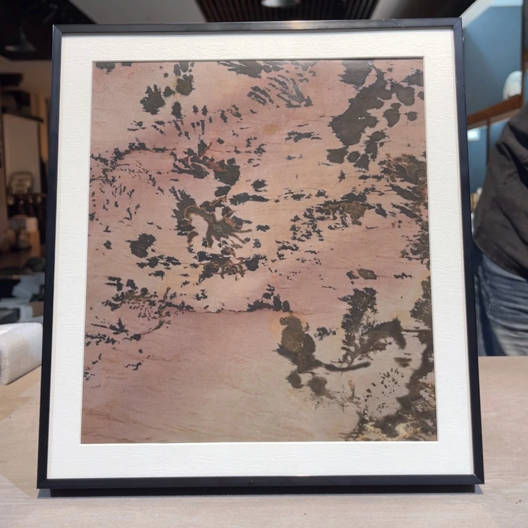 七彩石29/32 三峡清江画面石 喜鹊登枝