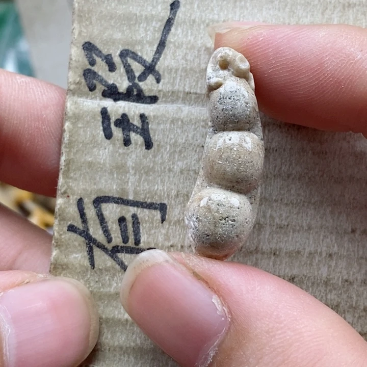 硅化珊瑚（珊瑚玉）未镶嵌颈饰黄*小