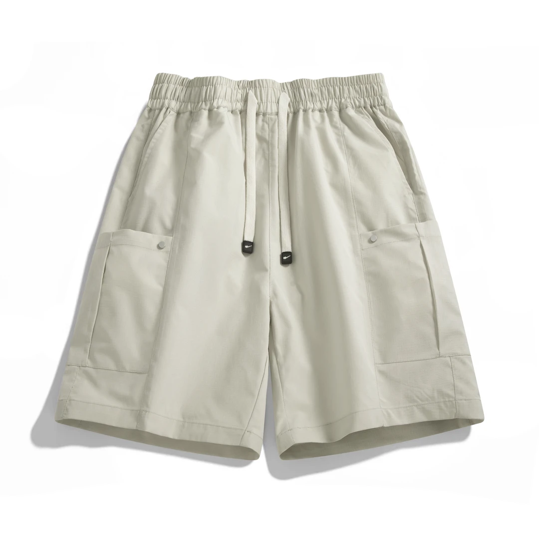 【冰氧情侣工装速干短裤】夏季新款休闲户外纯色简约五分裤-255