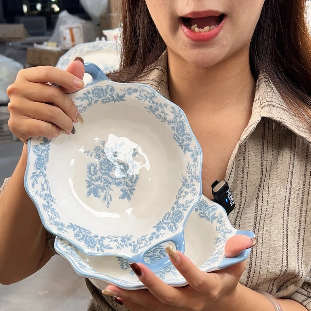潮州微瑕陶瓷餐具7寸