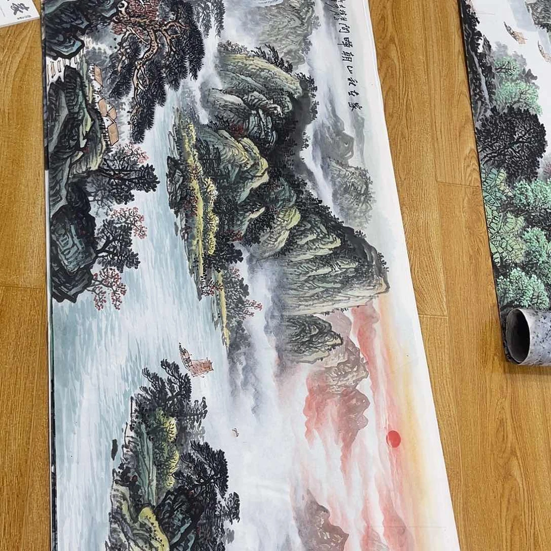 水**穿姜奇老师山水作品