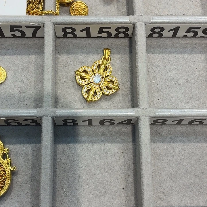 铜合金8158强保色发 1 个壹笔壹吊坠