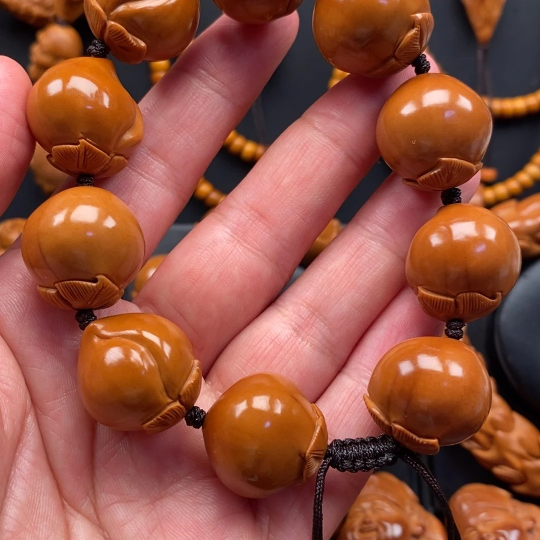 橄榄核手串20寿桃串