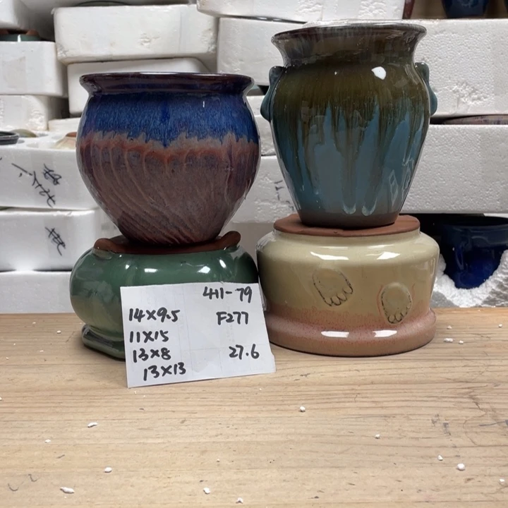 紫砂花盆多肉陶土花盆微瑕79